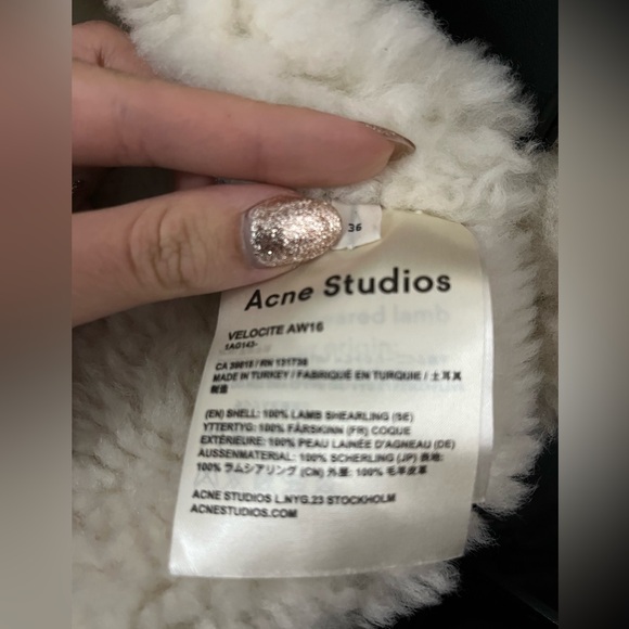 Acne Studios Iconic Velocite Shearling Jacket - Picture 6 of 8